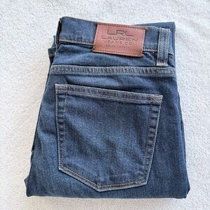 COPY Lauren Ralph Lauren Dark Blue Denim Classic Straight Leg Women’s Jeans Sz 2